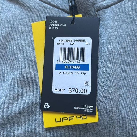 Under Armor Men's UA Playoff ¼ Zip size XL - Picture 4 of 5